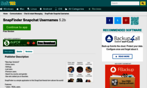 Snapfinder-snapchat-usernames.soft112.com thumbnail