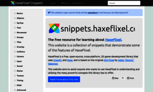 Snippets.haxeflixel.com thumbnail