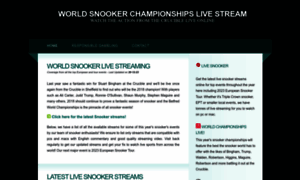 Snookerchampionshiplive.net thumbnail
