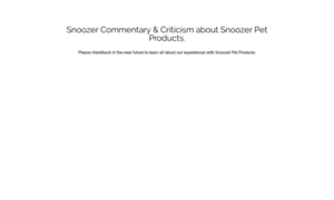 Snoozerpetbeds.com thumbnail