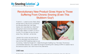 Snore-solution.com thumbnail