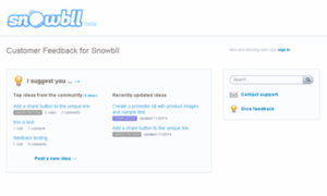 Snowbll.uservoice.com thumbnail