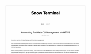 Snowterminal.com thumbnail