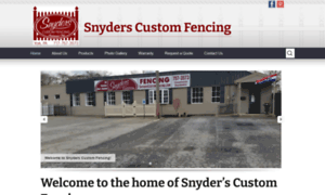 Snyderscustomfencing.com thumbnail