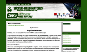 Soccer-fixedmatches.com thumbnail