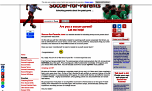 Soccer-for-parents.com thumbnail