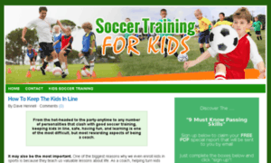 Soccertrainingforkids.com thumbnail