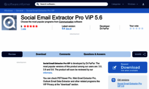 Social-email-extractor-pro-vip.software.informer.com thumbnail