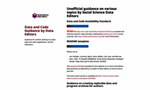 Social-science-data-editors.github.io thumbnail