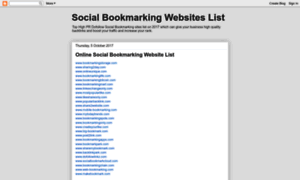 Socialbookmarkingwebsiteslist2017.blogspot.in thumbnail