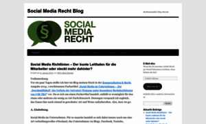 Socialmediarecht.wordpress.com thumbnail