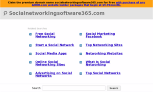 Socialnetworkingsoftware365.com thumbnail