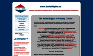 Socialrights.ca thumbnail