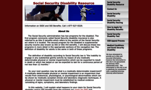 Socialsecuritydisabilityresource.com thumbnail