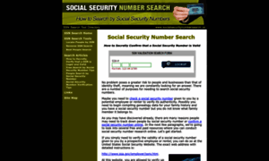 Socialsecuritynumbersearch.us thumbnail