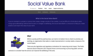 Socialvaluebank.org thumbnail