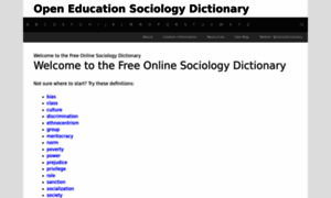 Sociologydictionary.org thumbnail
