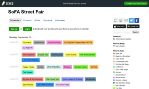 Sofastreetfair2015.sched.org thumbnail