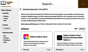 Software.wfu.edu thumbnail