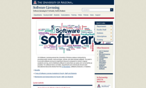 Softwarelicense.arizona.edu thumbnail