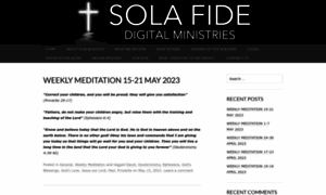 Solafidedigitalministries.org thumbnail