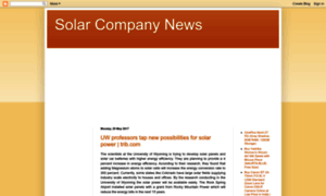 Solarcompanynews.blogspot.in thumbnail