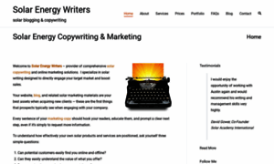 Solarenergywriters.com thumbnail