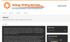 Solargywritingservices.com thumbnail