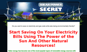 Solarpowersecret.org thumbnail