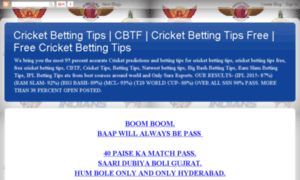 Solidcricketpredictions.blogspot.in thumbnail