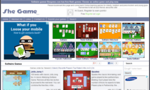 Solitaire-games.shegame.com thumbnail