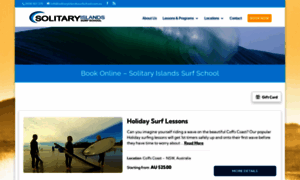 Solitaryislandssurfschool.rezgo.com thumbnail