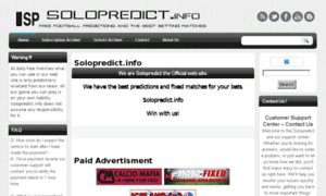 Solopredict.info thumbnail