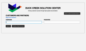 Solutioncenter.duckcreek.com thumbnail