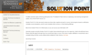 Solutionpoint.tennessee.edu thumbnail