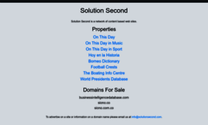 Solutionsecond.com thumbnail