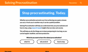 Solvingprocrastination.com thumbnail