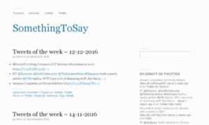 Somethingtosay.fr thumbnail