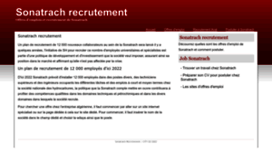 Sonatrach-recrutement.city-dz.com thumbnail