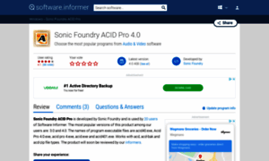 Sonic-foundry-acid-pro.software.informer.com thumbnail
