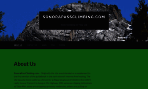 Sonorapassclimbing.com thumbnail