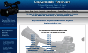 Sonycamcorder-repair.com thumbnail