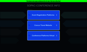 Sopac-conference.info thumbnail