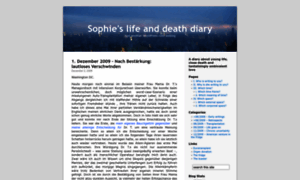Sophieslifeanddeathdiary.wordpress.com thumbnail
