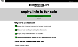 Sophy.info thumbnail