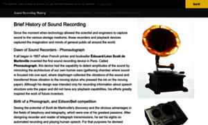 Soundrecordinghistory.net thumbnail