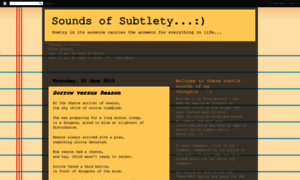 Soundsofsubtlety.blogspot.com thumbnail