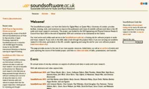 Soundsoftware.ac.uk thumbnail