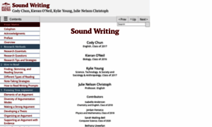 Soundwriting.pugetsound.edu thumbnail