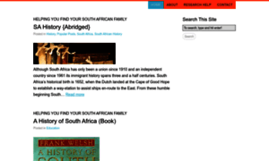 Southafricanfamilyhistory.com thumbnail